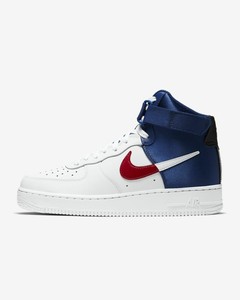 air force 1 high top blue and red
