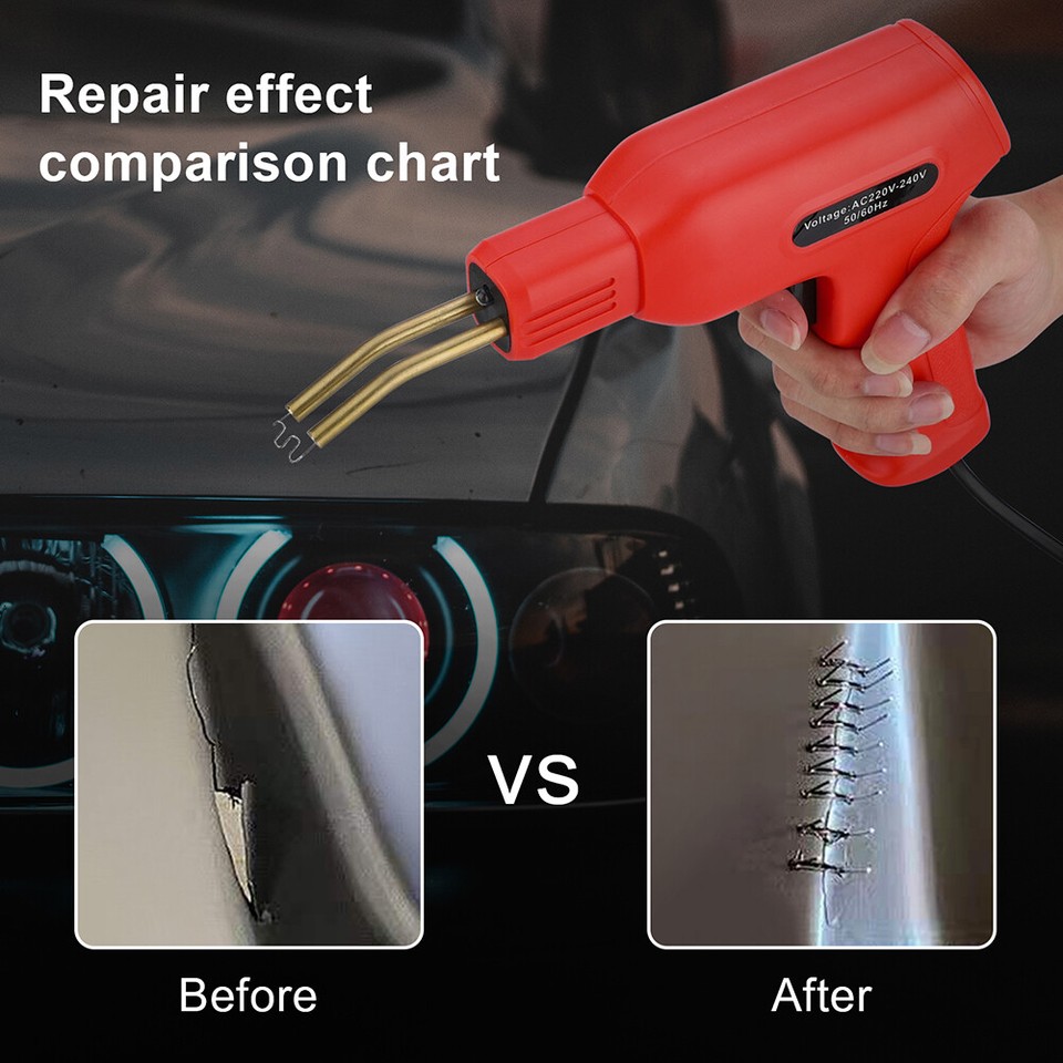 50W Plastic Welding Machine Heat Gun 200 PCS Staples Car Bumper Repair