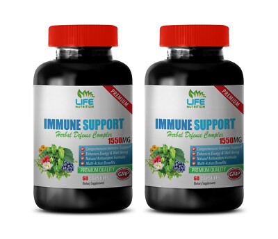 immune support herpes - IMMUNE HERBAL COMPLEX - anti inflammation eating 2BOTTLE