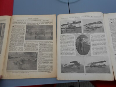Wissenschaft und Reisen 1920 Anker des Hubschraubers Alérion Flugzeug Blériot Ballon