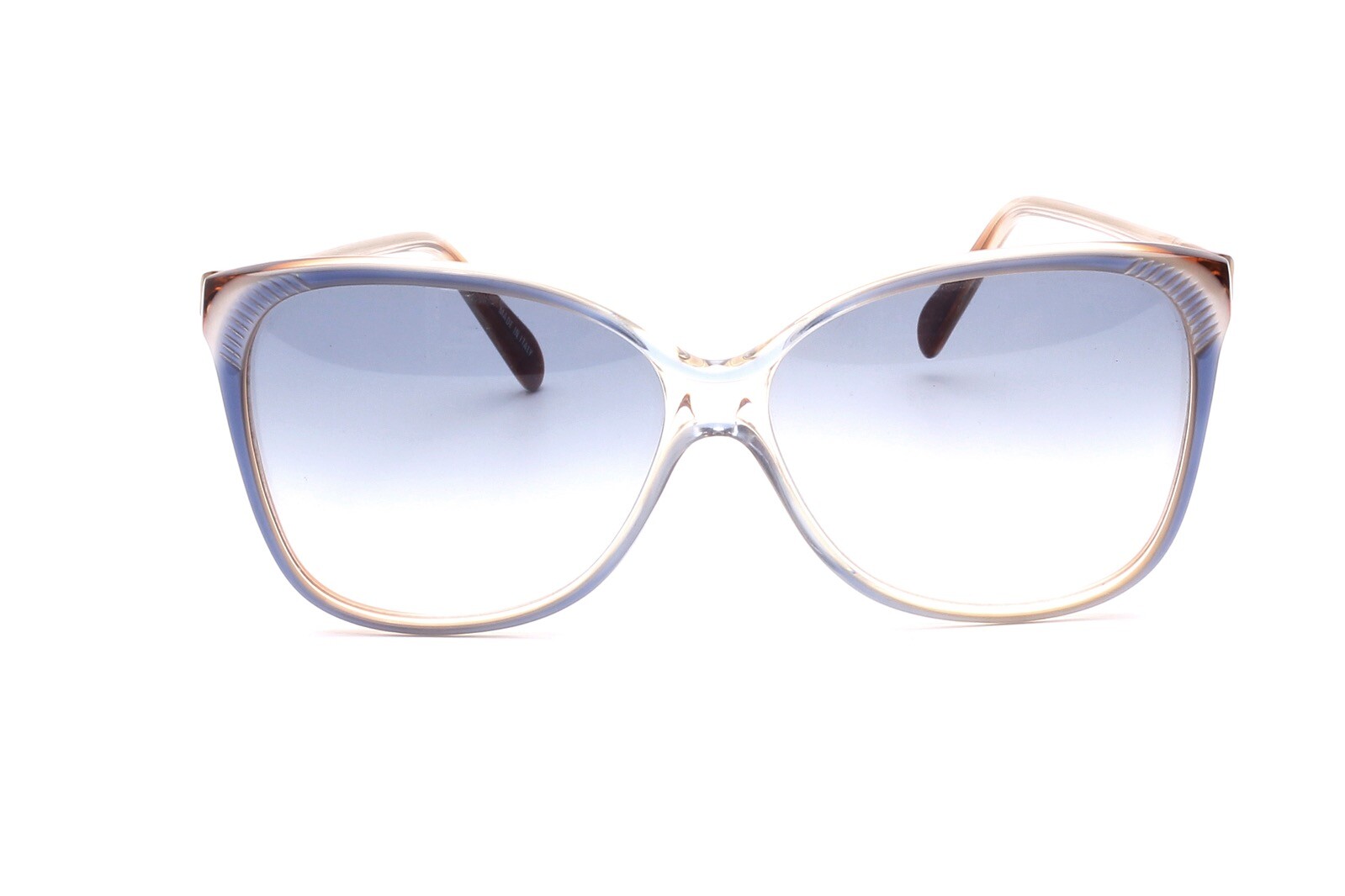 Большие винтажные ацетатные солнцезащитные очки Blue Crystal PAPILLON Италия C8