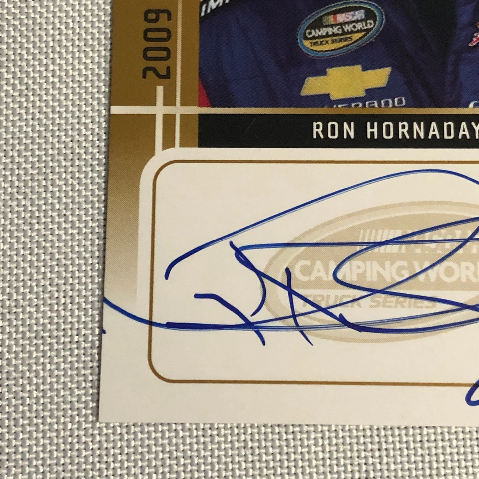 2009 Press Pass Signings Ron Hornaday Auto Autograph Signed Card NASCAR - Image 3 of 4