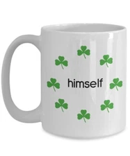Irish Mug Himself - Himself Irish Mug - Funny Tea Hot Cocoa Coffee Cup -...