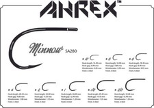 AHREX SA280 Saltwater MINNOW 12 Haken #8 #6 #...