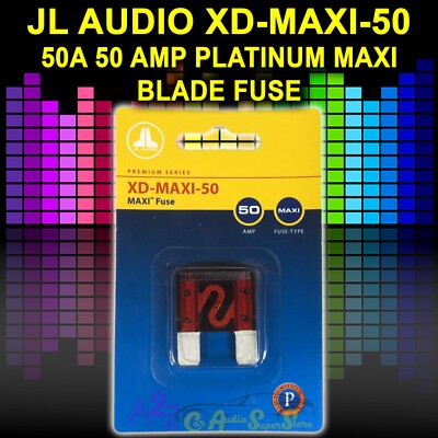 JL AUDIO  XD-MAXI-50 (90447) 50A 50 AMP PLATINUM MAXI BLADE FUSE - XDMAXI50 XD