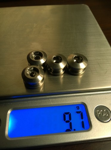J&L Titanium MTB ChainRing Bolts fit SRAM,Shimano,Raceface,FSA,Truvativ-Ti - 第 2/2 張圖片