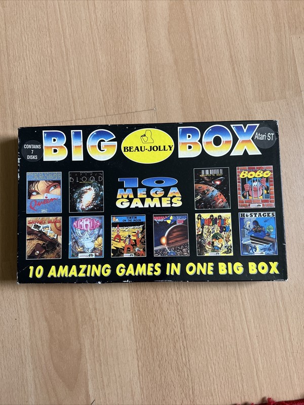 Atari ST Beau-Jolly Big Box 10 Rare Games Inc Krypton Egg Captain Blood Bubble+