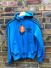 ADIDAS Felpa con Cappuccio Donna Piccola Zipper Cardigan Poliestere Felpa con Cappuccio Blu