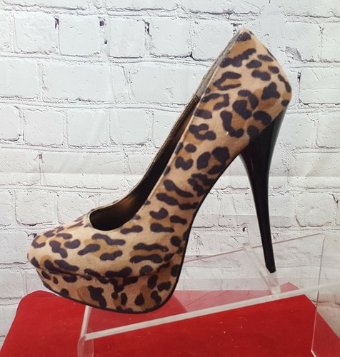 Charlotte Russe Platform Leopard Print With 6" Heel Size 9 - Picture 6 of 11