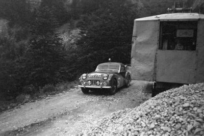 Les Leston Stuart |Turner Triumph TR3 Rally Car 1960 Motor Racing Old Photo