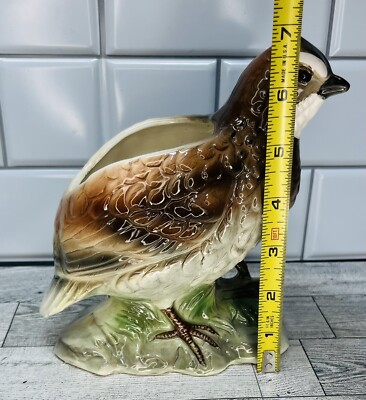Vintage Porcelain Bob White Quail Figurine Planter A355 Decor | eBay