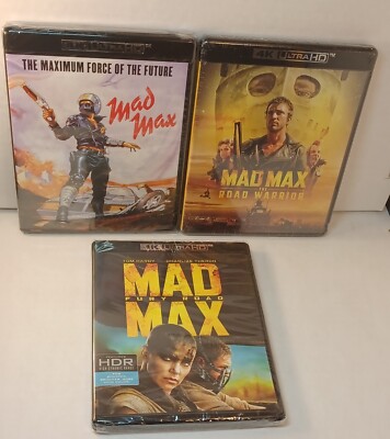 Mad Max 1 + 2 + Fury Road (4KUHD)-Brand NEW (Sealed) - Box Shipping w/Tracking