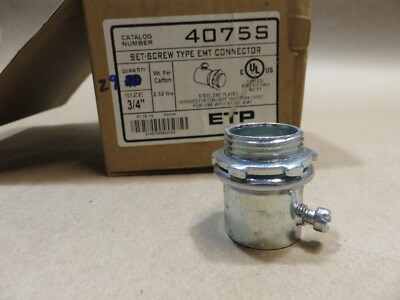 QTY 29 NEW ETP 4075S 3/4'' Set Screw Type EMT connector