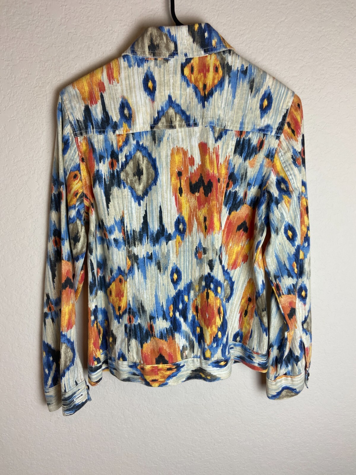 Chico's Womens Button Down Jacket Multicolor Azte… - image 2