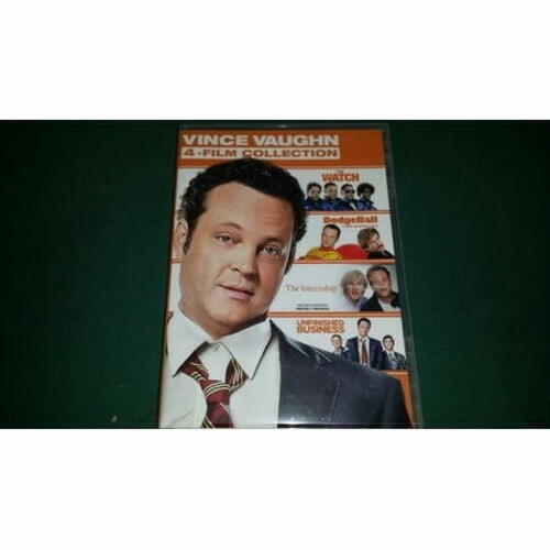 Vince Vaughn 4 Film Watch Dodgeball Internship Unfinished Business DVD
