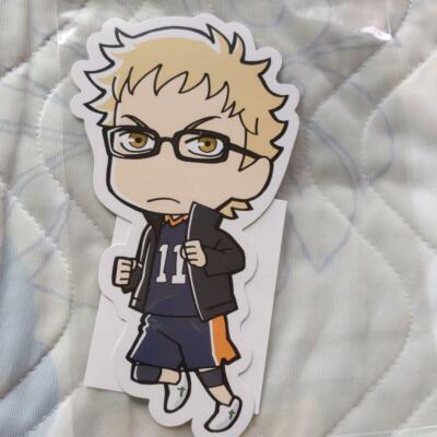 Haikyuu !! die cut postcard J-WORLD TOKYO TSUKISHIMA KEI