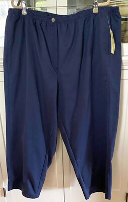 CLASSIC ELEMENTS WOMAN PLUS 24WP Petite Length Pants Slacks Cotton Polyester