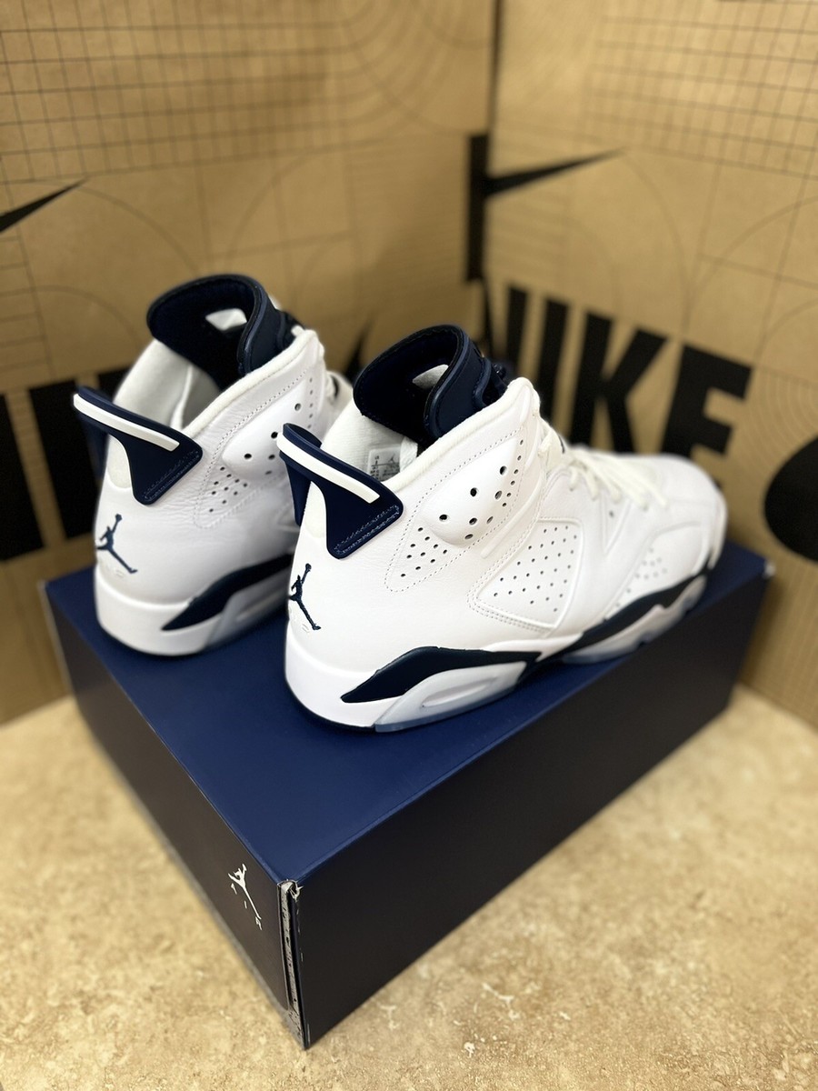 Jordan 6 Retro Midnight Navy Men Size 8 #CT8529-141 Brand New | eBay