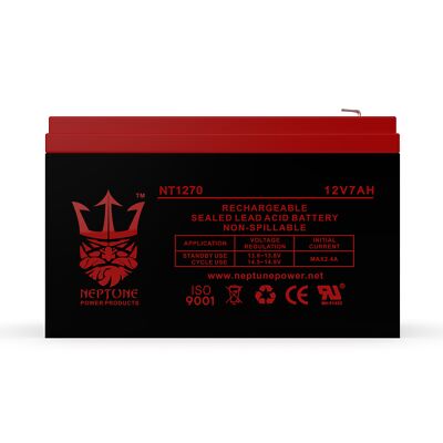 ACME Security System 621 12V 7Ah SLA Replacement Alarm Battery by Neptune