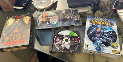 LOT OF MISC GAMES - SOME INCOMPLETE - XBOX 360, PLAYSTATION 2, & PC/MAC W/SHIP