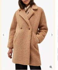 Qvc  Phase Eight Libby Longline Teddy Coat  Size Large  Colour Camel Rrp £ 179