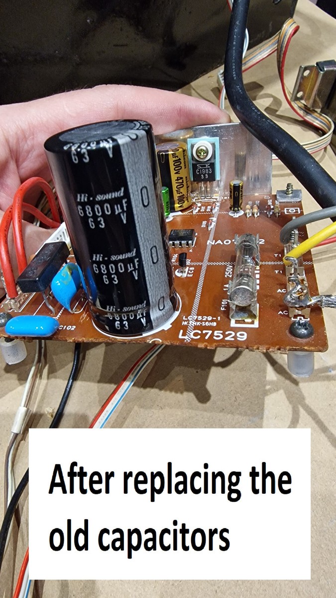 Stereo Amplifier DENON PMA-2000R Repair KIT - all capacitors