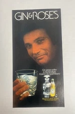 1981 Gin & Roses Lime Juice The Famous Gimlet Maker Print Ad Sophisticated Man