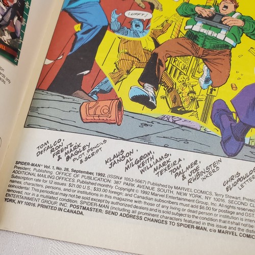 Marvel Comics 30th Anniversary Amazing SpiderMan #365 AUG + #26 SEPT - Preowned - Picture 3 of 6