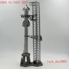 Wltk Space x Star Ship SUPERHEAVY BOOSTER With Launch Tower 1/400 Diecast Model