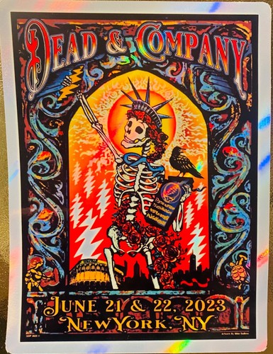 DEAD & COMPANY NEW YORK NY FOIL STICKER - Picture 3 of 4