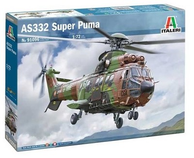 Italeri 1/72 AS332 Super Puma Helicopter #91096 *sEALED* USA New Rel.