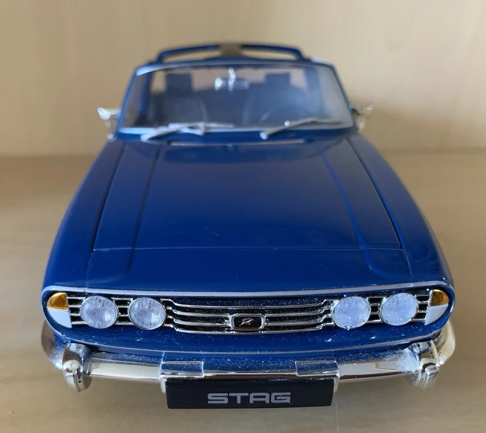Triumph Stag  Mk1  1970, By JADI, 1:18 DieCast Model, Boxed, Rare Sapphire Blue - Image 2 of 4