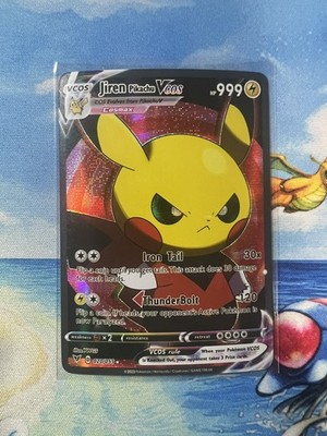 Pikachu Cosplay Jiren DBZ Dragon Ball Z Pokémon Custom ACG Card Holo Foil Anime