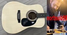 JORDAN DAVIS SIGNED AUTOGRAPH 41" ACOUSTIC GUITAR wEXACT PROOF & BECKETT BAS COA