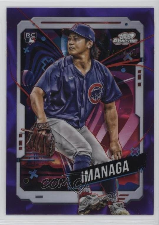2024 Topps Cosmic Chrome Purple Nebula Refractor /150 Shota Imanaga Rookie RC
