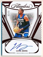 2023-24 Flawless Luol Deng Flawless Autographs Ruby Auto #FA-DNG (11/15)