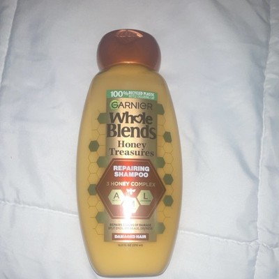 Garnier Whole Blends Honey Treasures Repairing Shampoo Damaged Hair 12.5 fl oz