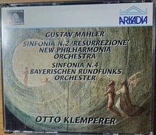 Mahler: Sinfonia No. 2 & No. 4 (Arkadia 2 CDHP 590) 2 CDs Otto Klemperer