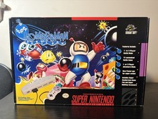 Super Bomberman Party Pak SNES Authentic Tested Working {No Manual} Nintendo