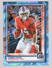 JAMES COOK 2025 DONRUSS OPTIC ICE PRIZM #04/15 **BILLS** #138 JERSEY MATCH!!