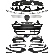 For 2018-2020 Honda Accord Chrome Grille Molding Fog Light Headlight Bracket