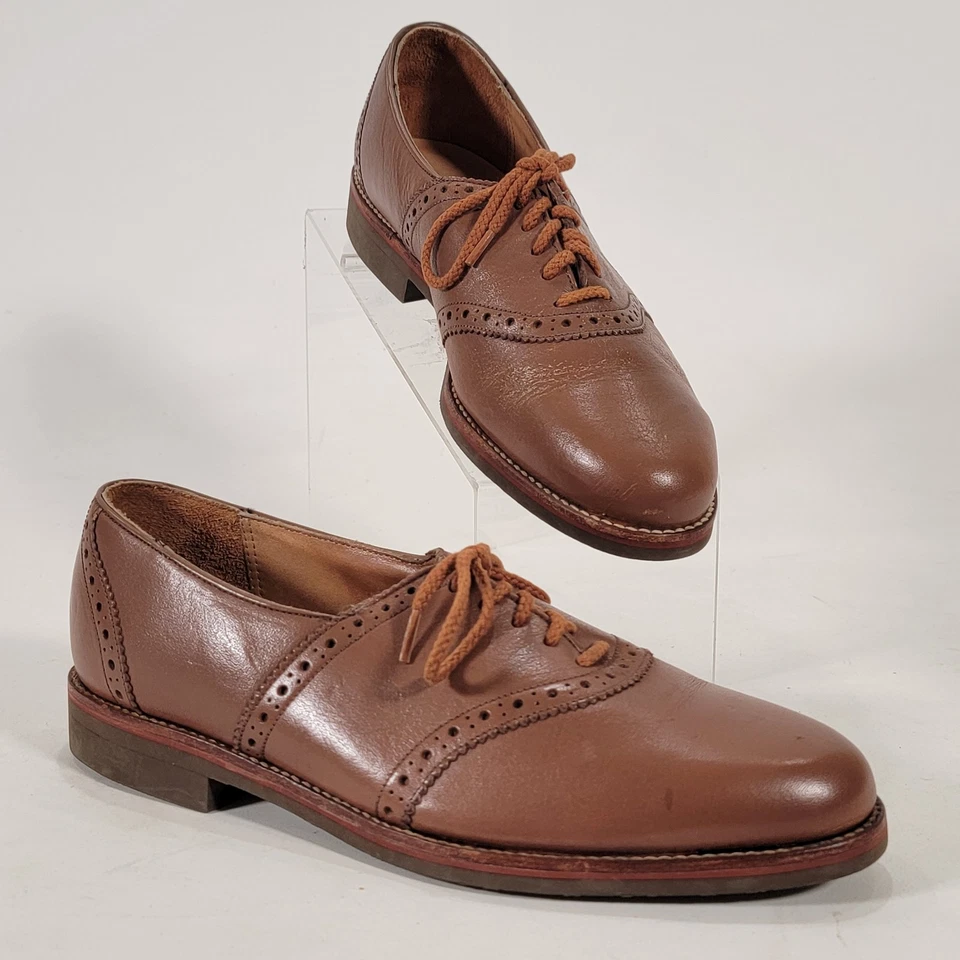 Zapatos de vestir Johnston Murphy para hombre 8 de colección marrón montura Oxford zapatos Foto 2 de 4
