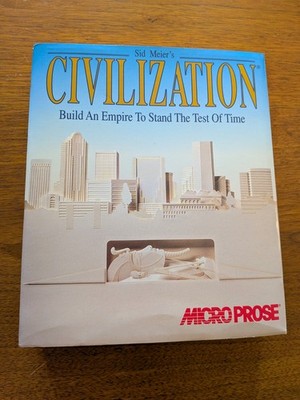 1994 Apple Macintosh Sid Meier's Civilization-Complete content in box & Book