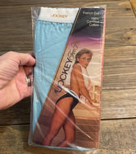 New One Jockey For Her French Cut Brief Size 7 NOS Combed Cotton Icy Mint 1988