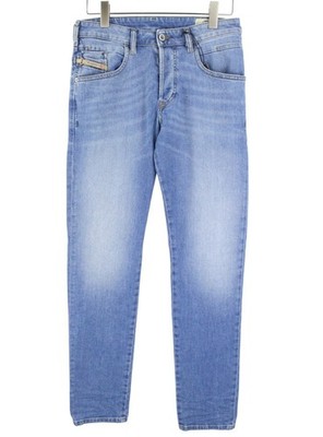 DIESEL D-Bazer 087AQ Herren Jeans W28/L32 Slim Tapered Stretch Denim Hellblau