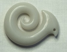 Außergewöhnlicher und sehr seltener 100% weißer Hetian Jade Wirbel