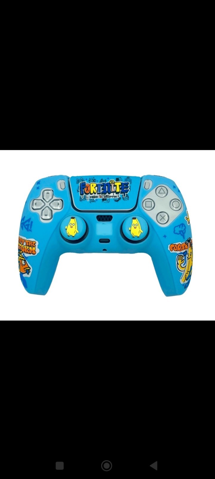 Housse Silicone Manette PS5 DualSense Grip Antidérapant + 2 Capuchons Joystick 