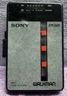 RARE VERSION Vintage 80s Sony Walkman WM-AF22 AM FM Radio Black Cassette Player