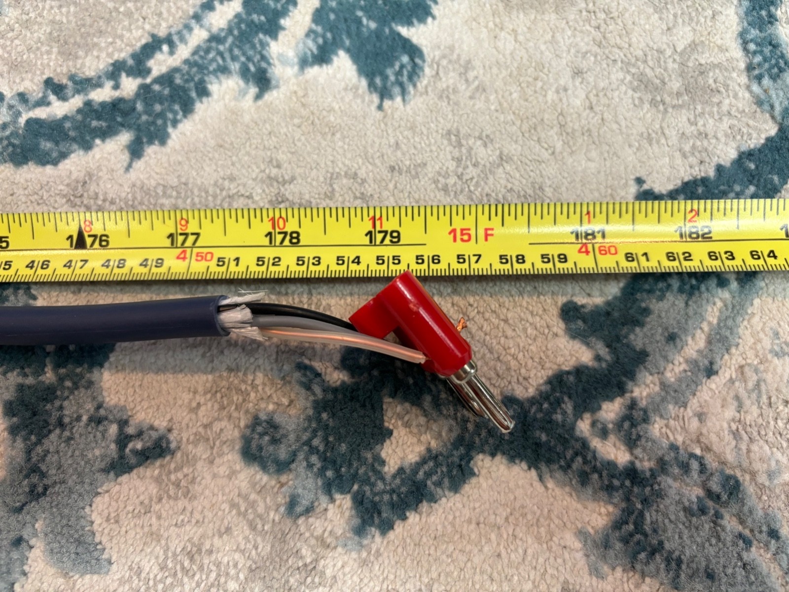 Audioquest Type 4 Speaker Cable Hyperlitz LGC Copper Blue - 15 Ft Trio - Banana