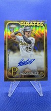 2024 Topps Chrome Gilded Collection Gold Auto Endy Rodriguez # 85/99